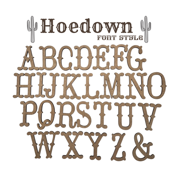 Hoedown Letters | Craft Letters | Unfinished Letters | Arts & Crafts Supplies