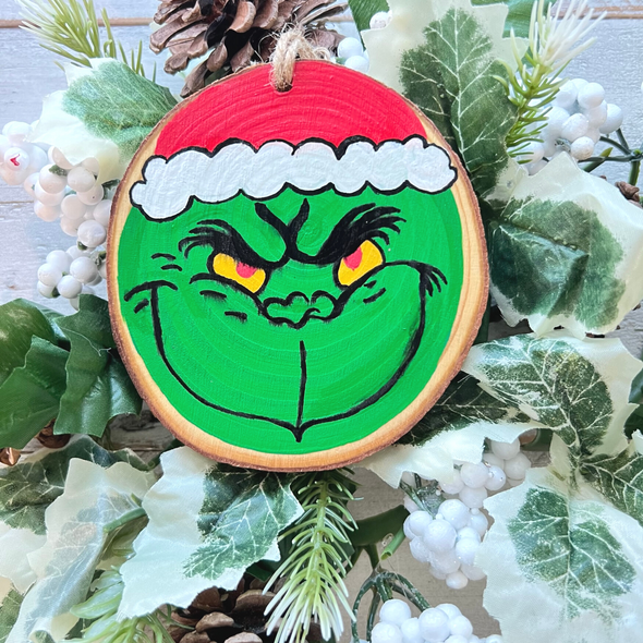 Painted Grinch Ornament