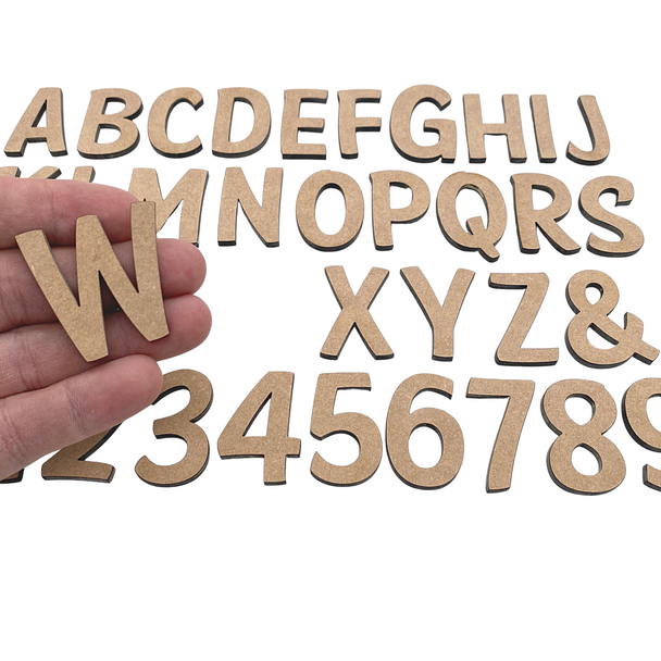 2" Sample Set | American P MDF | Wood Craft Letters | Unfinished Letters | Arts & Crafts Supplies