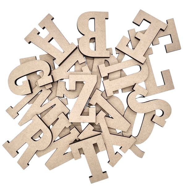 2" Sample Set | RockTimes MDF | Wood Craft Letters | Unfinished Letters | Arts & Crafts Supplies