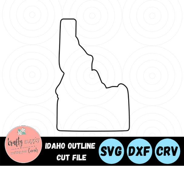 Idaho State - Outline SVG Files | U.S.A. Cut Files | State Vector Files | Country Vector | Map Clip Art - Digital File - Easy And Clean