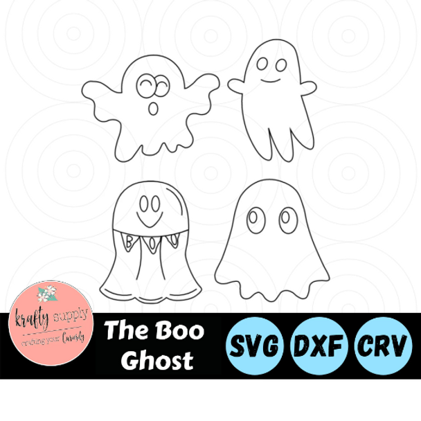 Cute Ghost SVG Files | Set of 4 Ghosts | Halloween Cut Files | Halloween Decor Vector Files| SVG Files | Laser Cutting | Digital Download