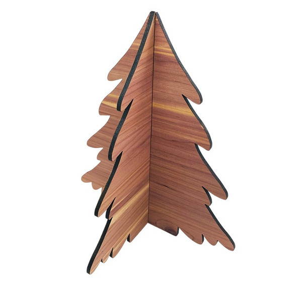 Christmas Tree | 2 Piece Slotted Cut File | Mantel Christmas Decor File | Outline SVG Files | Vector Files | Glowforge | Laser Cutting