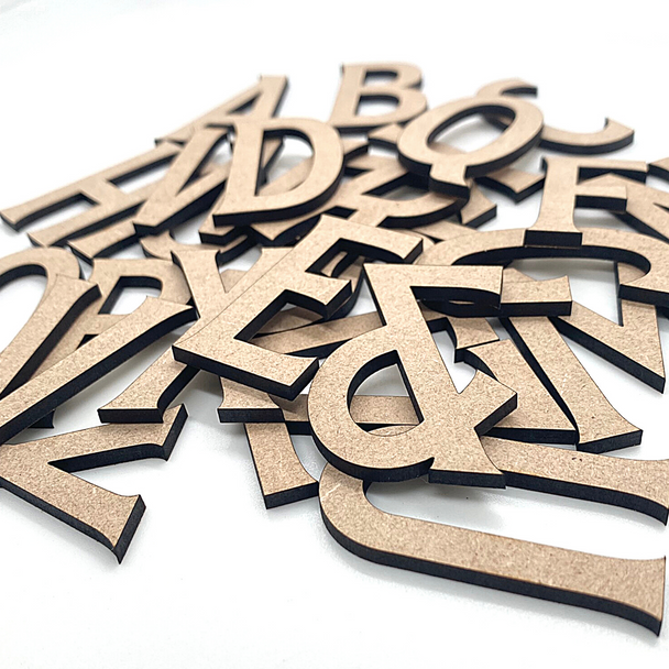 2" Sample Set | Architech MDF | Wood Craft Letters | Unfinished Letters | Arts & Crafts Supplies