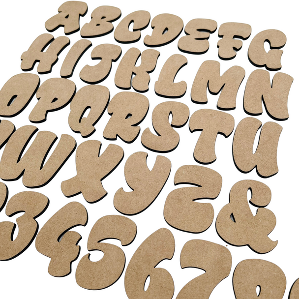 2" Sample Set | Urban Rebel MDF | Wood Craft Letters | Unfinished Letters | Arts & Crafts Supplies