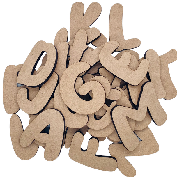 2" Sample Set | Yummy Donuts MDF | Wood Craft Letters | Unfinished Letters | Arts & Crafts Supplies