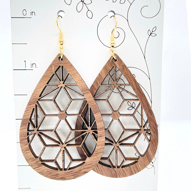 Geometric Teardrop Earrings