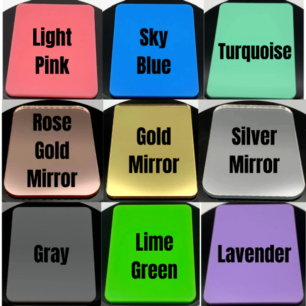 Acrylic Material Choices