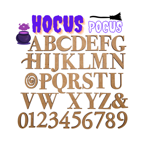 Hocus Pocus | Halloween Craft Letters | Unfinished Letters | Arts & Crafts Supplies