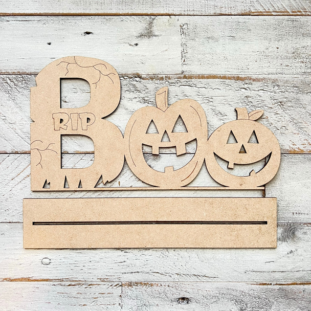 Halloween BOO Mantel Decor | MDF Mantel Decorations | Spooky Decor | Pumpkin Mantel Decor | Halloween Decorations