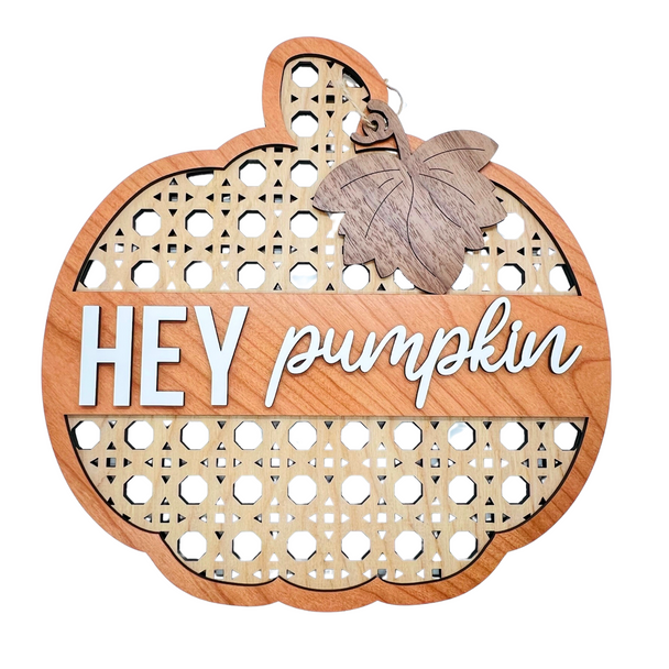 Fall Pumpkin Decor | Handmade Wooden Rattan Pumpkin | Classroom Decor | Fall Accents | Happy Fall | Welcome Sign