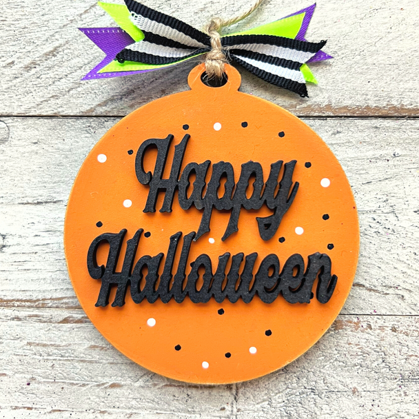 Hand Painted Halloween Ornaments | Halloween Ornaments | Halloween Car Charm | Halloween Charm