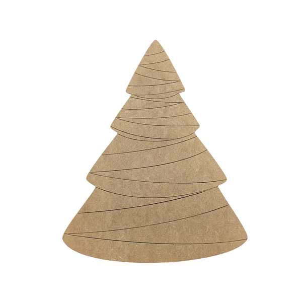 LARGE Strand Christmas Tree | Wood Craft Shapes | Christmas Wood Cutouts | Holiday Decor | Christmas Wall Art
