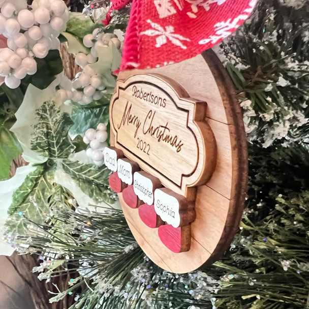 Family Stocking Ornament | Personalized Family Ornament | Personalized Ornament