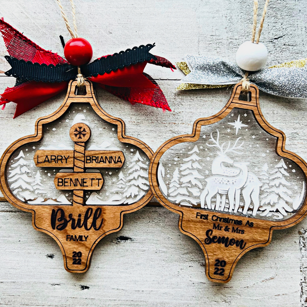 North Pole Couple Ornament | Personalized Family Ornament | Personalized Ornament