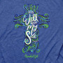 Cherished Girl Womens T-Shirt It Is Well Cross