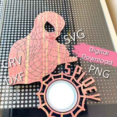 Spiderman Panel Kids Room Laser Cut File DXF Vector Glowforge File