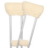 Vive Health Sheepskin Crutch Pads White