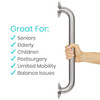 Vive Health Metal Grab Bar Large White