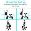 Vive Health Knee Walker Black