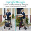 Vive Health Upright Walker Blue