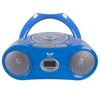 6-Person Listening Center with Bluetooth CD/Cassette/FM Boombox and Deluxe-Sized Over-Ear Headphones