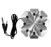 6-Person Listening Center with Bluetooth CD/Cassette/FM Boombox and Deluxe-Sized Over-Ear Headphones