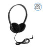 HamiltonBuhl Personal Economical Headphones, 200 Pack