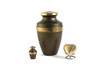 Hand Crafted Brass Grecian Memorial Urn