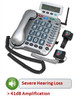 Extra Loud Amplified Corded Telephone with Emergency Connect for Severe Hearing Loss - Geemarc Model AMPLI600