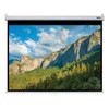 HamiltonBuhl 100" Diag. (60x80) Manual Pull Down Projector Screen, Video Format, Matte White Fabric