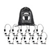 HamiltonBuhl Sack-O-Phones, 10 HA2M Personal Headsets w/ Mic, Foam Ear Cushions in a Carry Bag
