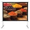 HamiltonBuhl 120" Diag. (72x96) Folding Frame Screen with Case, Video Format, Matte White Fabric