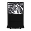 HamiltonBuhl 60" Diag. (36x48) Portable Floor Rising Screen, Video Format, Matte White Fabric