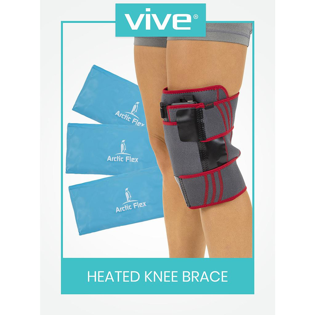 Vive Health Hinged Knee Brace Small Black