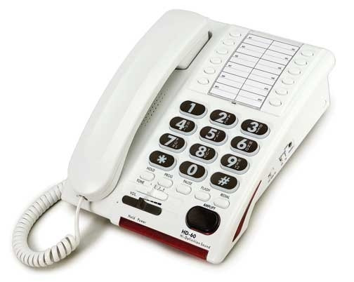 Easy to Use Big Button Amplified Corded Telephone for Severe Hearing Loss