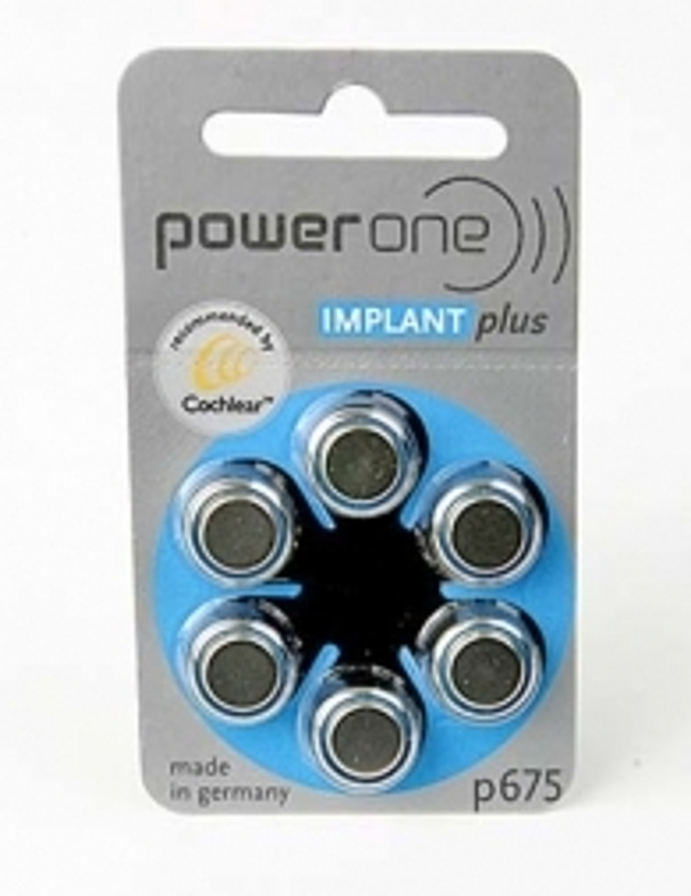 Power One 675 Cochlear Implant Batteries (1 Card of 6 Batteries) | LIBERTY  Health Supply