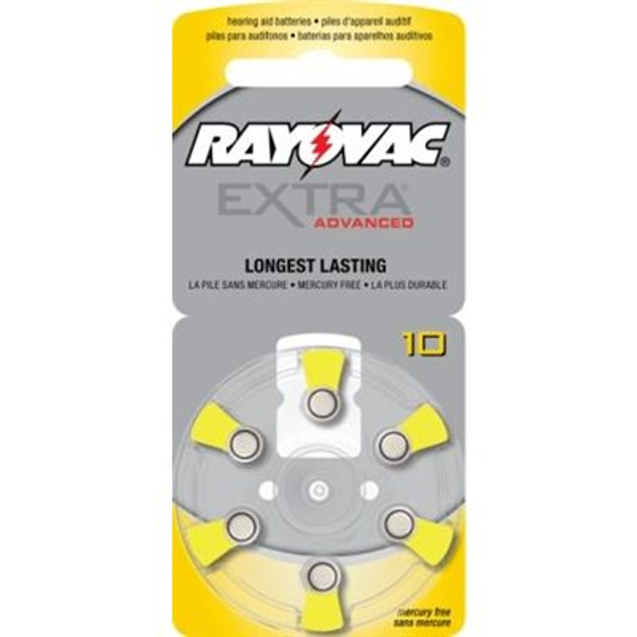 Rayovac Extra Advanced ZM Batteries, size 312 (10 cards of 8 batt)