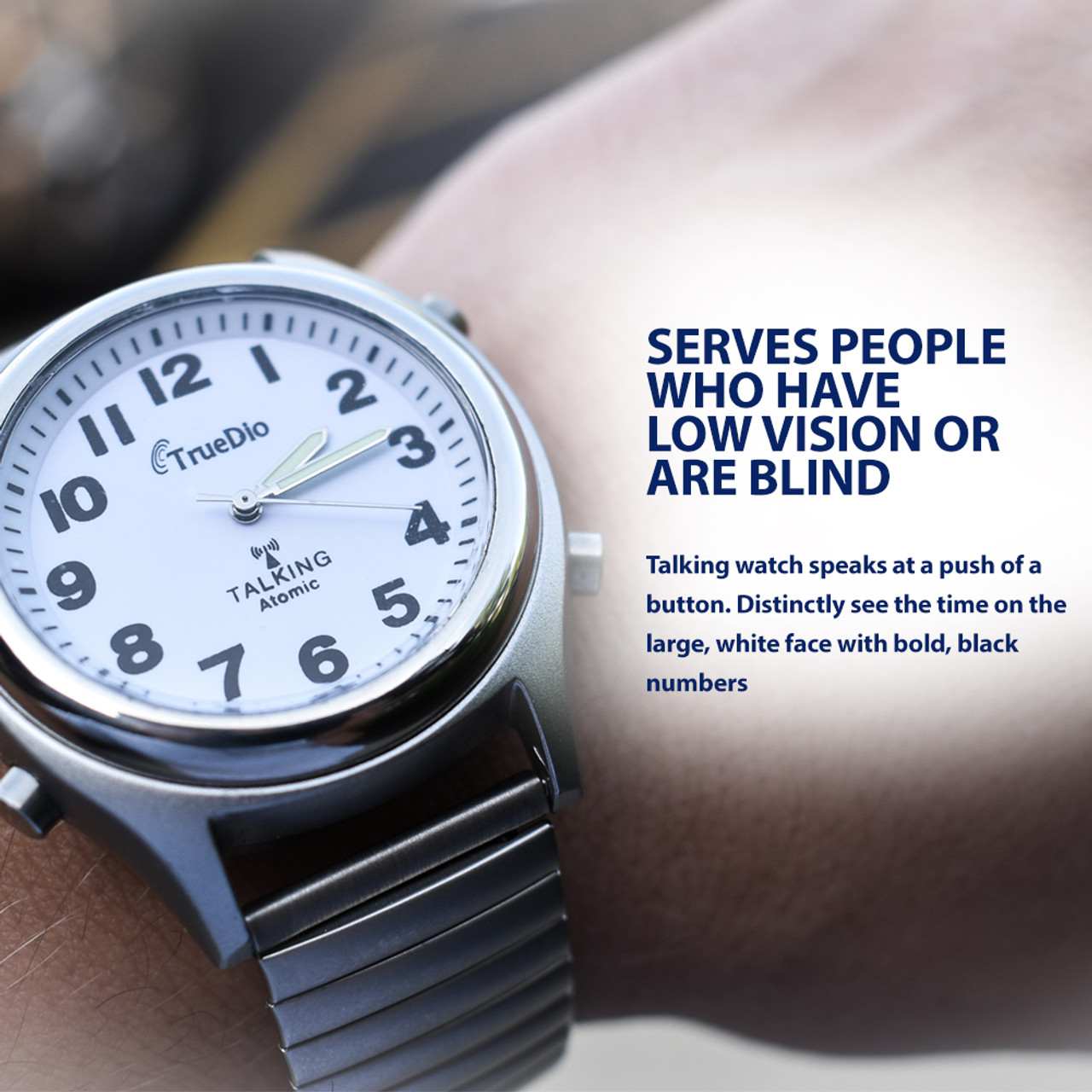 Atomic Talking Watch by Truedio Unisex Talking Wrist Watch for