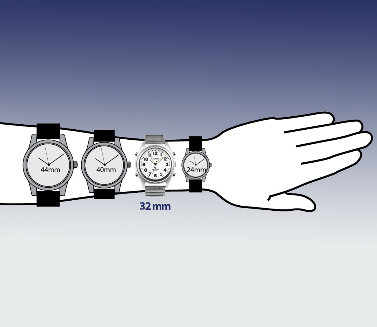 Atomic Talking Watch by Truedio - Unisex Talking Wrist Watch for ...