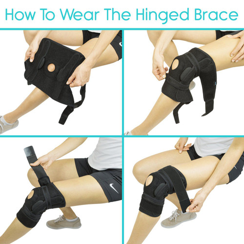 Hinged Knee Brace - Open Compression Support - Vive Health