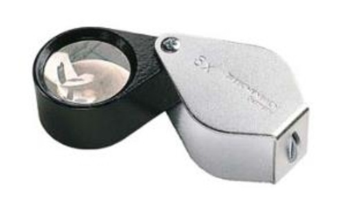 Eschenbach Folding Pocket Magnifier - 10x, 30 mm, Biconvex Lens