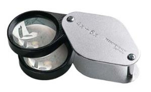 Eschenbach Folding Pocket Magnifier - 20x, 17 mm, Aplanatic Lens