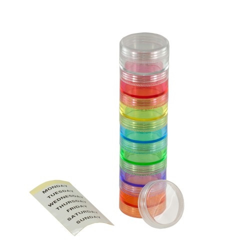 7 Day Stackable Pill Box with Extra Lid (Small) | LIBERTY Health Supply