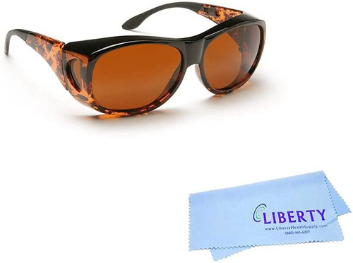 Eschenbach Solar Shield Sunglasses - Polycarbonate Sunglasses for Men and Women -Amber Filtered UV Protection Sunglasses