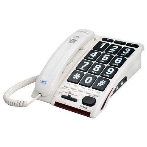 Jumbo Button Amplified Corded Telephone for Mild to Moderate Hearing