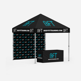 BFT - Ez Up Set - Frame, Tent, Backsplash & Table Cover