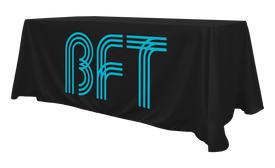 BFT - Table Throw, 6Ft Full Bleed Digital Custom Print (Drop Ship)