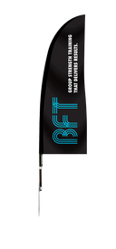 BFT - 11' Blade Flag Kit, Mirror, With Stake (Drop Ship)
