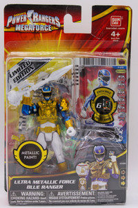 Power Rangers Megaforce Ultra Metallic Force Blue Ranger Action Figure